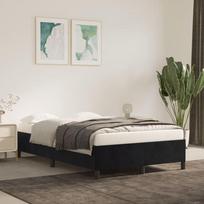 lovos remas, 120x200 cm - Lova VLX Velvet 280383, juoda, 214.5x134 cm, su grotelėmis - 1 nuotrauka