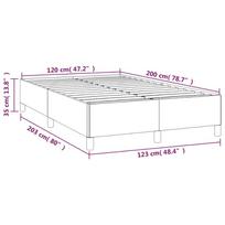 lovos remas, 120x200 cm - Lova VLX Velvet 280383, juoda, 214.5x134 cm, su grotelėmis - 8 nuotrauka