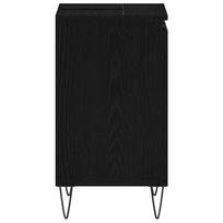kriaukles spintele 60 cm - Vonios kriauklės spintelė Juoda 58x33x60 cm Iš inžinerinės medienos - 7 nuotrauka