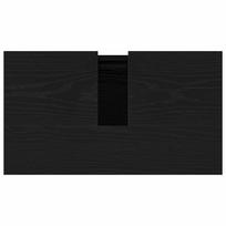 kriaukles spintele 60 cm - Vonios kriauklės spintelė Juoda 58x33x60 cm Iš inžinerinės medienos - 9 nuotrauka