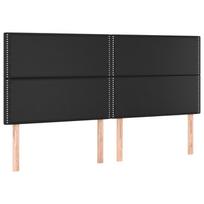 miegamojo lovos rem - vidaXL Lovos rėmas su galvūgaliu, juodas (Black), 180x200 cm, dirbtinė oda - 8 nuotrauka
