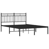 lovos 140x190 - Lova Metalinis lovos rėmas su galvūgaliu, juodos spalvos, 140x190cm - 4 nuotrauka