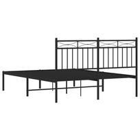 lovos 140x190 - Lova Metalinis lovos rėmas su galvūgaliu, juodos spalvos, 140x190cm - 7 nuotrauka