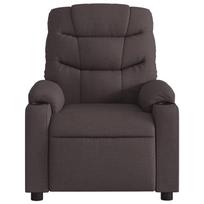 masazinis elektrinis - Fotelis vidaXL Elektrinis atlošiamas masažinis krėslas, tamsiai rudas (Dark Brown) - 9 nuotrauka