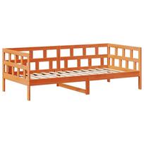 dviaukstes lovos 90 - Vaikiška lova/dviaukštė su stogeliu, pušies masyvas : Dydis - 90 x 200 cm, Spalva - Vaško ruda - 5 nuotrauka