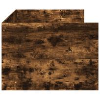 miegamojo lova su ciuziniu - vidaXL Lova su stalčiais, dūminio ąžuolo (Smoky Oak), 75x190 cm, apdirbta mediena - 5 nuotrauka