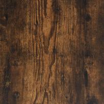 miegamojo lova su ciuziniu - vidaXL Lova su stalčiais, dūminio ąžuolo (Smoky Oak), 75x190 cm, apdirbta mediena - 9 nuotrauka