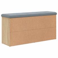 batu suoliukas sonoma - vidaXL Batų suoliukas, sonoma ąžuolas (Sonoma Oak), 102 cm x 32 cm x 50 cm - 6 nuotrauka