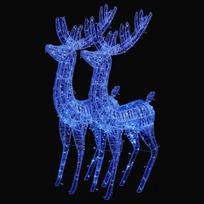 Kalėdinės dekoracijos elniai, 2vnt., 180cm, akrilas, 250 led