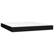 led miegamojo - vidaXL Lova su spyruoklėmis ir čiužiniu, juoda (Black), 160x200 cm, audinys - 6 nuotrauka