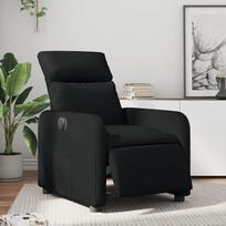 Fotelis vidaXL Elektrinis atlošiamas krėslas, juodas (Black)