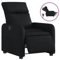 elektriniai foteliai - Fotelis vidaXL Elektrinis atlošiamas krėslas, juodas (Black) - 2 nuotrauka