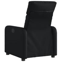 elektriniai foteliai - Fotelis vidaXL Elektrinis atlošiamas krėslas, juodas (Black) - 5 nuotrauka