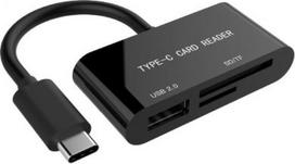 card reader 3.2 - GEMBIRD UHB-CR3-02 compact USB Type-C - 1 nuotrauka
