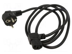 maitinimo laidas c13 - GEMBIRD CABLE POWER ANGLED VDE 1.5M/PC-186A-VDE1B-1.5M - 1 nuotrauka