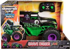 zaislai monster - MONSTER JAM RC visureigis Smash & Bash Grave Digger, 1:15, žalia/juoda - 1 nuotrauka