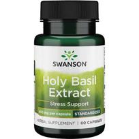 Swanson Siauralapio baziliko ekstraktas (Holy Basil Extract), 400 mg, N60