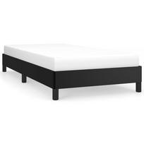 miegamojo lovos rem - Lova VLX Faux Leather 284877, juoda, 212x104 cm, su grotelėmis - 2 nuotrauka