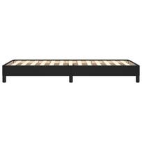 miegamojo lovos rem - Lova VLX Faux Leather 284877, juoda, 212x104 cm, su grotelėmis - 6 nuotrauka