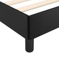 miegamojo lovos rem - Lova VLX Faux Leather 284877, juoda, 212x104 cm, su grotelėmis - 7 nuotrauka
