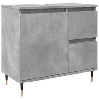 60 cm vonios spintele - vidaXL Vonios spintelė, betono pilka (Concrete Grey), 65 x 33 x 60 cm - 2 nuotrauka
