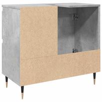 60 cm vonios spintele - vidaXL Vonios spintelė, betono pilka (Concrete Grey), 65 x 33 x 60 cm - 6 nuotrauka
