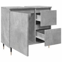 60 cm vonios spintele - vidaXL Vonios spintelė, betono pilka (Concrete Grey), 65 x 33 x 60 cm - 8 nuotrauka