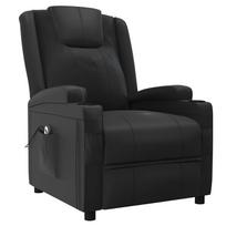 fotelis recliner - Fotelis VLX Stand-up Recliner, juodas, 74 cm x 90.5 cm x 100 cm - 3 nuotrauka