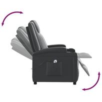 fotelis recliner - Fotelis VLX Stand-up Recliner, juodas, 74 cm x 90.5 cm x 100 cm - 7 nuotrauka
