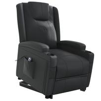 fotelis recliner - Fotelis VLX Stand-up Recliner, juodas, 74 cm x 90.5 cm x 100 cm - 8 nuotrauka