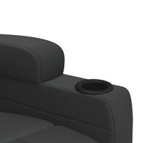 fotelis recliner - Fotelis VLX Stand-up Recliner, juodas, 74 cm x 90.5 cm x 100 cm - 9 nuotrauka
