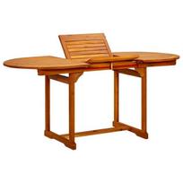 Lauko stalas VLX Solid Acacia Wood 316568, medžio, 120 - 170 x 80 x 75 cm