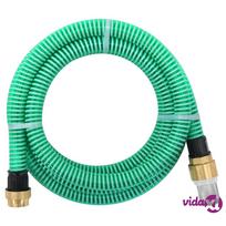 Siurbimo žarna su žalvarinėmis jungtimis, 7 m 25 mm, žalia