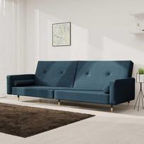Sofa-lova VLX Fabric 337627, mėlyna, 220 x 84.5 x 69 cm