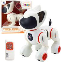 Lean Toys Interaktyvus robotas-šuo su nuotoliniu valdymu Baltas (White) Oranžinis (Orange)