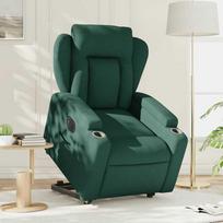Fotelis VLX Stand-up Reclining 329611, tamsiai žalia, 83.5 cm x 66 cm x 104 cm
