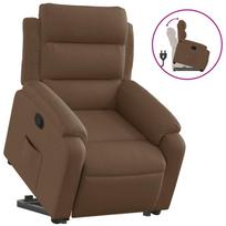 fotelis atsistoti - Atlošiamas krėslas VLX Stand-Up 329703, rudas, 89 cm x 70 cm x 103.5 cm - 2 nuotrauka
