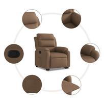 fotelis atsistoti - Atlošiamas krėslas VLX Stand-Up 329703, rudas, 89 cm x 70 cm x 103.5 cm - 7 nuotrauka