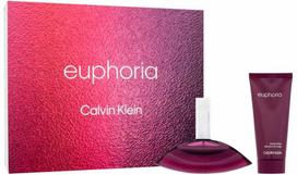 Calvin Klein Euphoria 100ml EDP + 200ml Body Lotion + 10ml EDP Roll-On