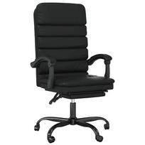 masazines biuro kedes - vidaXL Atlošiama masažinė biuro kėdė, Juoda (Black) - 2 nuotrauka