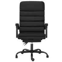 masazines biuro kedes - vidaXL Atlošiama masažinė biuro kėdė, Juoda (Black) - 3 nuotrauka
