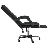 masazines biuro kedes - vidaXL Atlošiama masažinė biuro kėdė, Juoda (Black) - 7 nuotrauka
