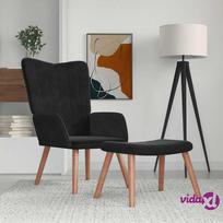 Fotelis VLX Relaxing 328068, juodas, 69 cm x 61.5 cm x 95.5 cm