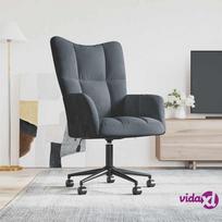 Fotelis VLX Relaxing Velvet, tamsiai pilka, 69 cm x 61.5 cm x 95.5 cm