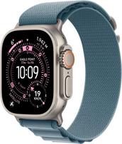ultra apple watch - Apple Watch Ultra 3 GPS + Cellular 49mm Natural Titanium Case with Light Blue Alpine Loop - Small - MEWK4ET/A - 1 nuotrauka