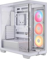 baltas korpusas - „Corsair 3500X LX-R“ kompiuterio korpusas, „Mid-Tower“, E-ATX, RGB, grūdintas stiklas - baltas - 1 nuotrauka