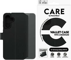 pinigine telefono deklas - PanzerGlass "Feature Wallet Case with Kickstand for Samsung Galaxy A56 5G" Juodas (Black) - 1 nuotrauka