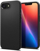 apple 17e - Spigen Liquid Air iPhone 16e dėklas - Matinė Juoda (Matte Black) - 1 nuotrauka