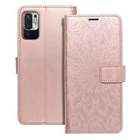 Xiaomi POCO M3 Pro MEZZO Book dėklas - Rožinė Auksinė (Pink Gold)