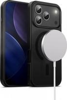 Crong iPhone 17 Pro Hybrid Frost MAG Case with MagSafe - Juodas (Black)
